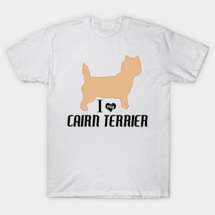 Cairn Terrier Pattern in Black Paw Prints and Bone Print Carin Terriers T-Shirt